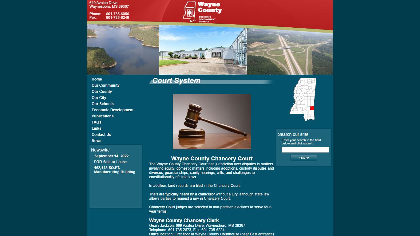 Court System - Wayne County, Mississippi